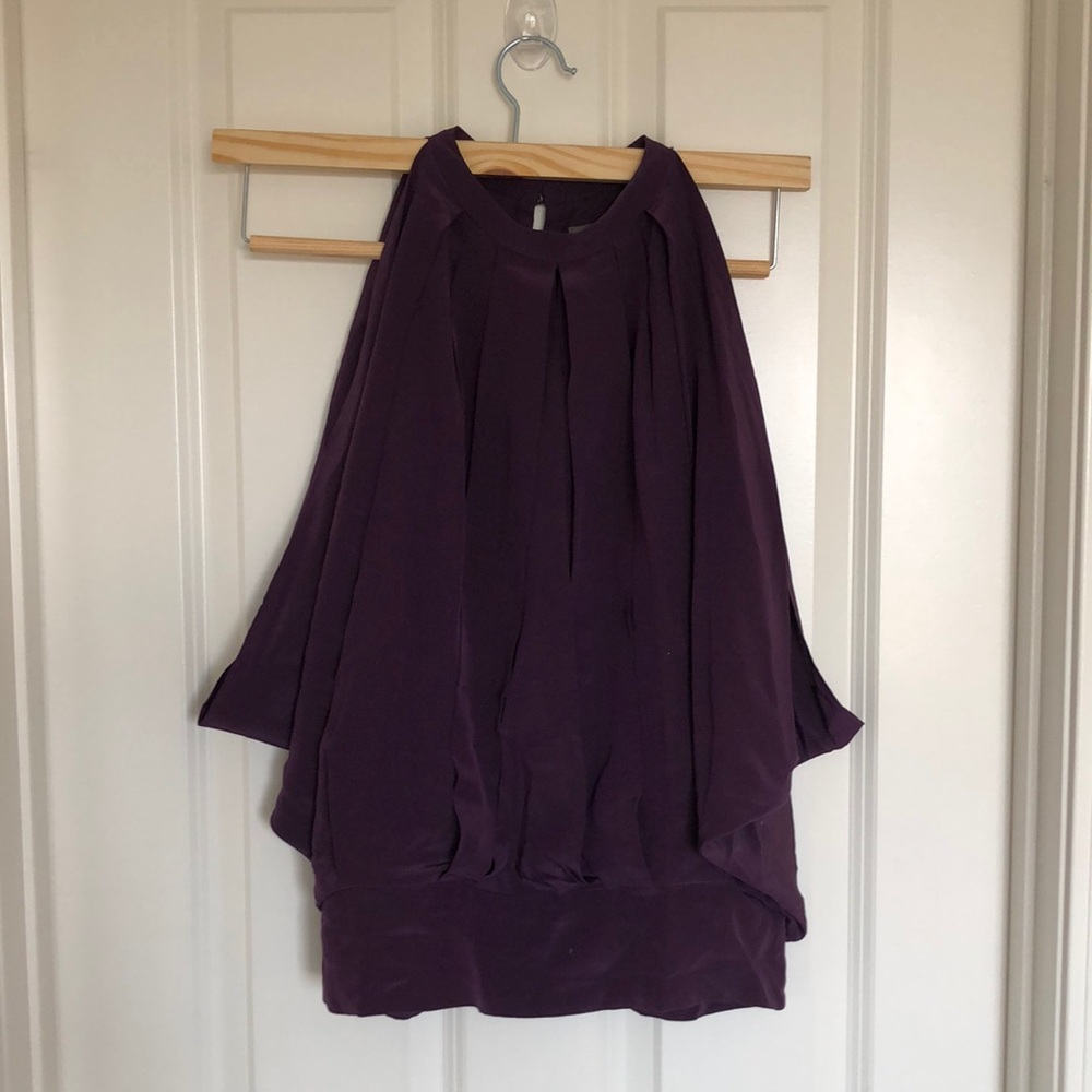 NWOT KENAR DEEP PURPLE TOP